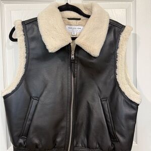 Marc New York Women's Black and Cream Vest